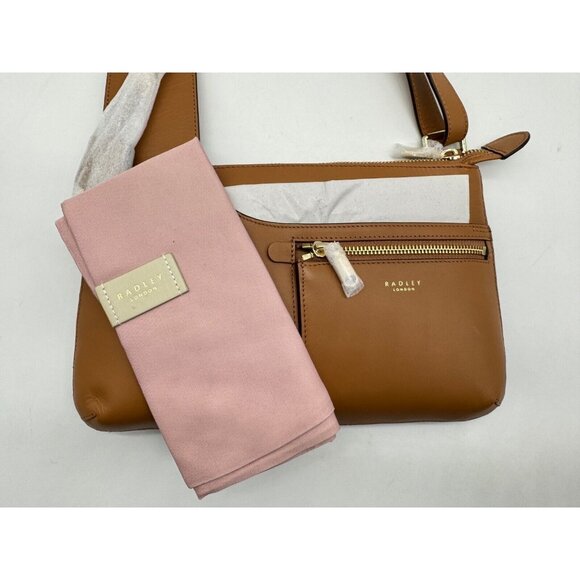 RADLEY London Pockets Icon smooth leather women's small crossbody -Butterscotch - Picture 4 of 7